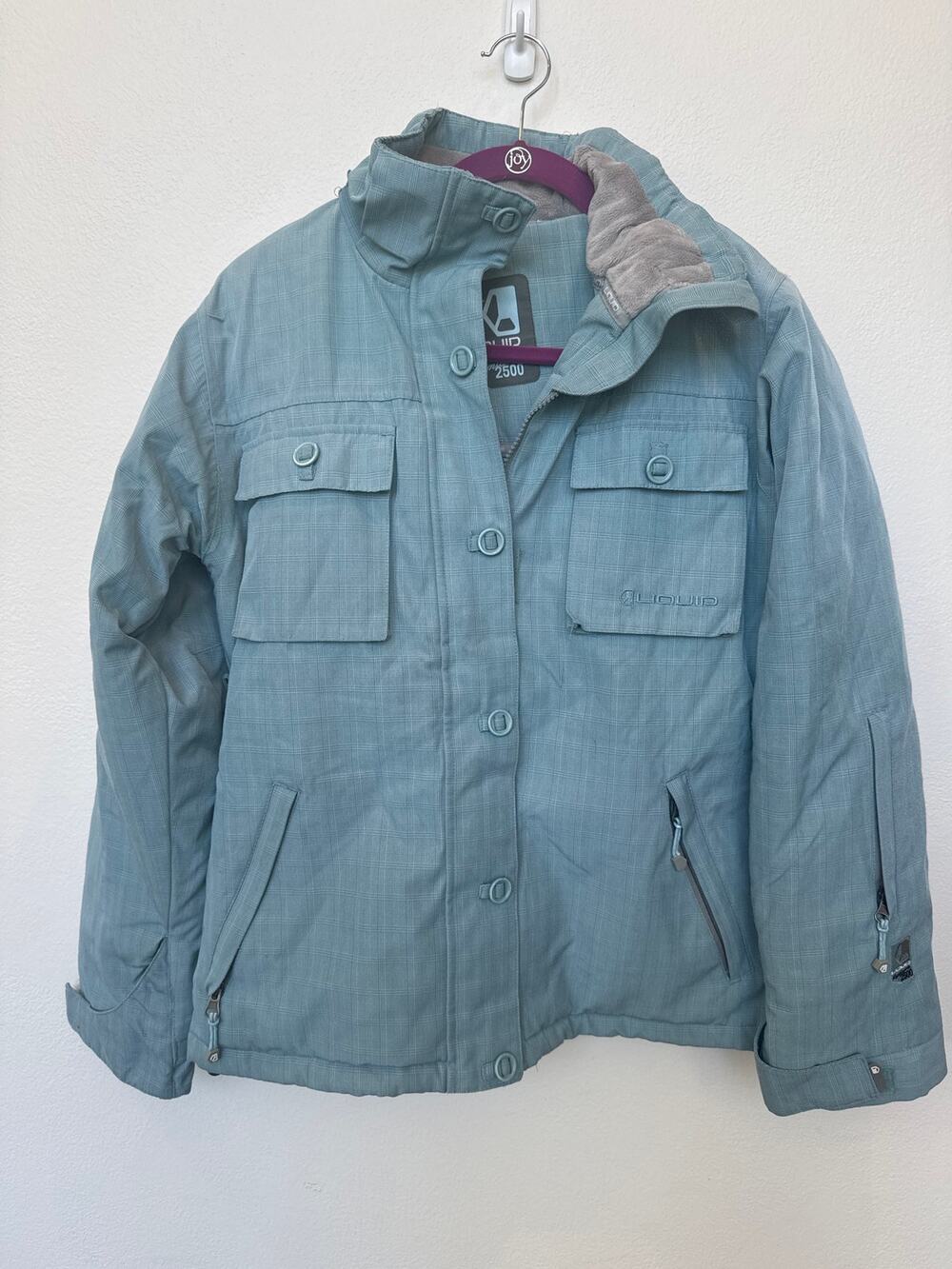 Liquid Boardwear Venture 2500 Ski Snowboard Blue Jacket Size Medium Women